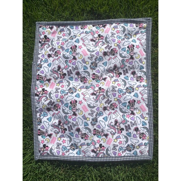 MiniMouse & Unicorns Doll Blanket/Carseat Snuggie 21x17 inches - Picture 1 of 3